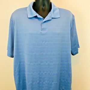 Marc Edwards Men's Blue and White Polo Shirt Sz XL